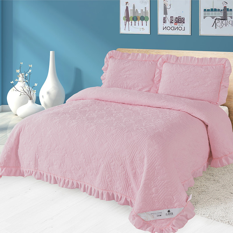 Conjunto de capa de cama sólida de renda ultrassônica