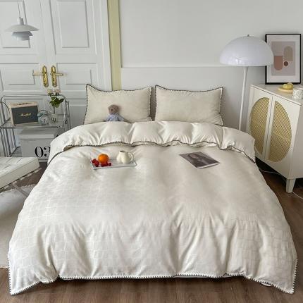 Conjunto de lençóis de algodão puro minimalista macio moderno
