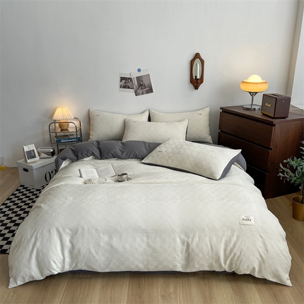 Poliéster lençol conjunto de design minimalista suave
