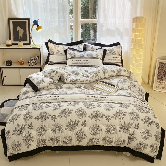 Quilt de inverno aconchegante conforto de pelúcia quente
