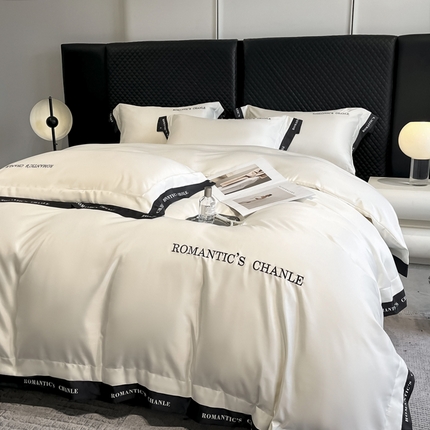 Tencel Bed Sheet Set Minimalist Soft Breathable