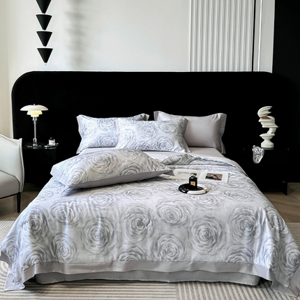Tencel Bed Sheet Set Luxurno respirável macio