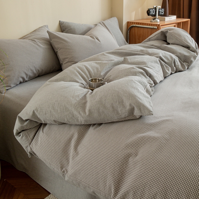 Licho de algodão puro conjunto de roupas de cama de aconchegante respirável