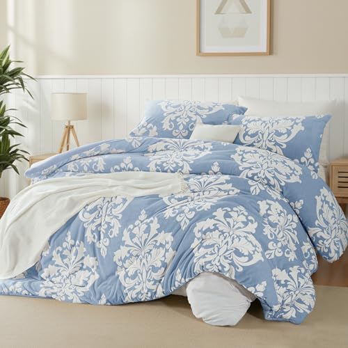 Edredom de inverno de flanela estampado Burnout, colcha de pelúcia boêmia com forro de microfibra ultramacio, roupa de cama quente para todas as estações